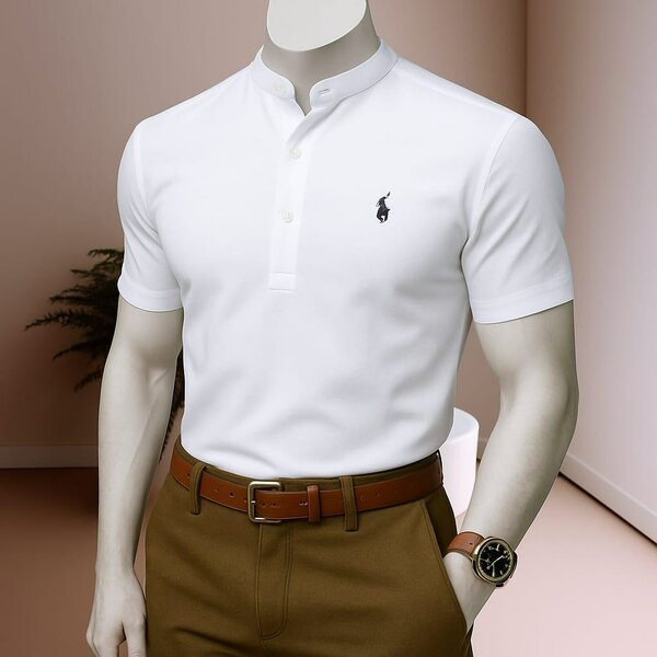 Polo blanc pour homme