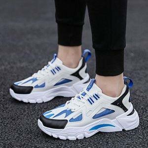 GALUIN Mocassins PU Pour Hommes - Bleu