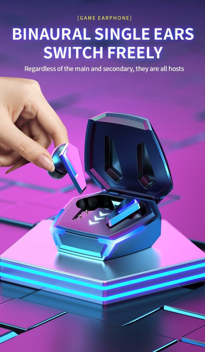 Écouteurs Gaming Binauraux LED