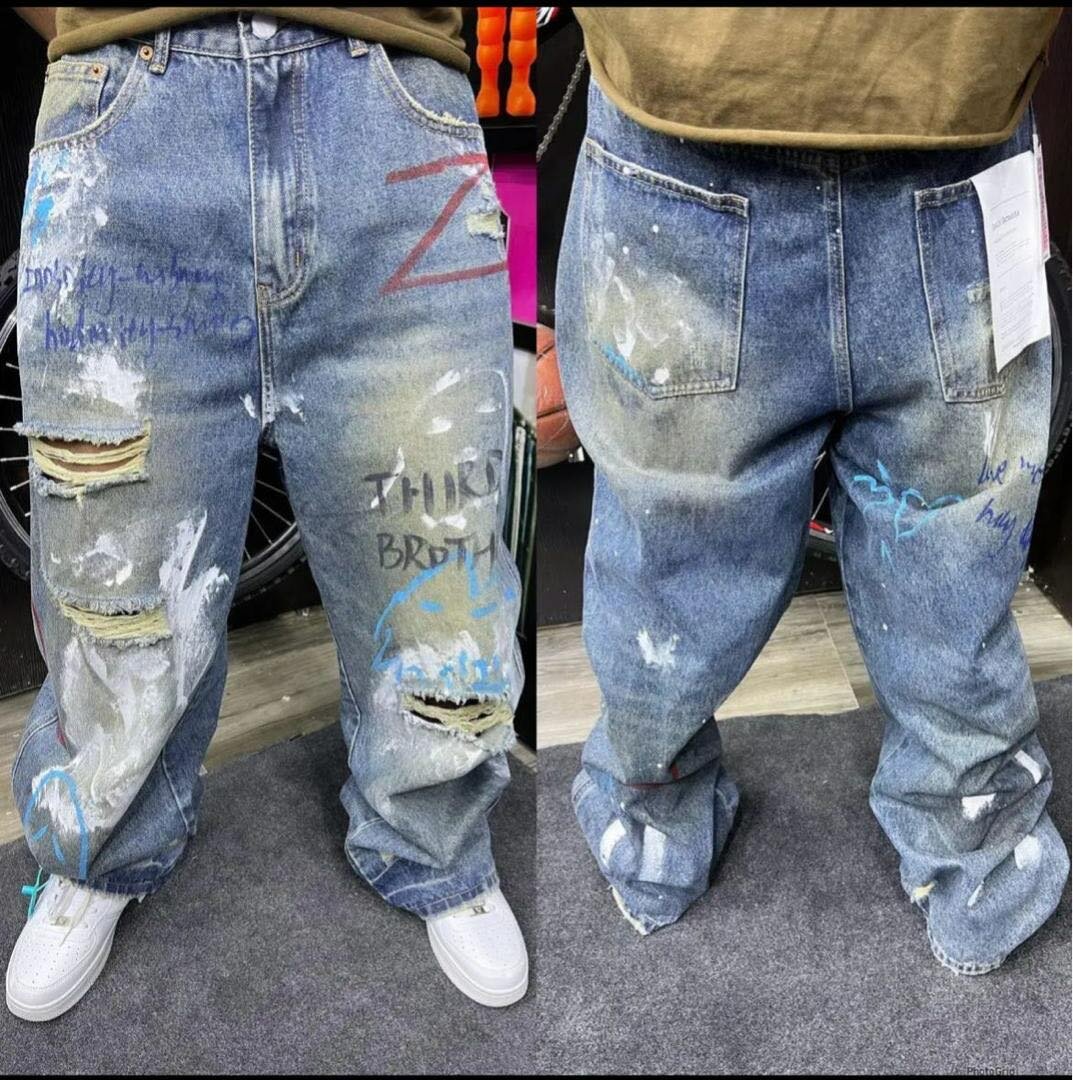 Jeans cargo tendance pour hommes