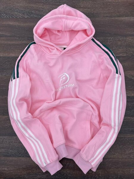 Sweat à capuche rose tendance