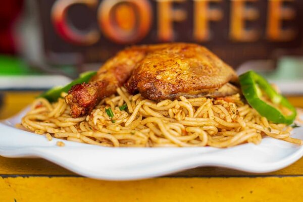 Spaghettis aux poulet