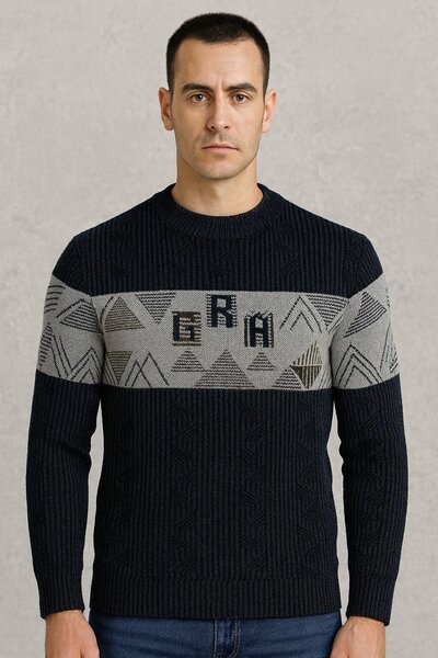 Pullover homme à motifs
