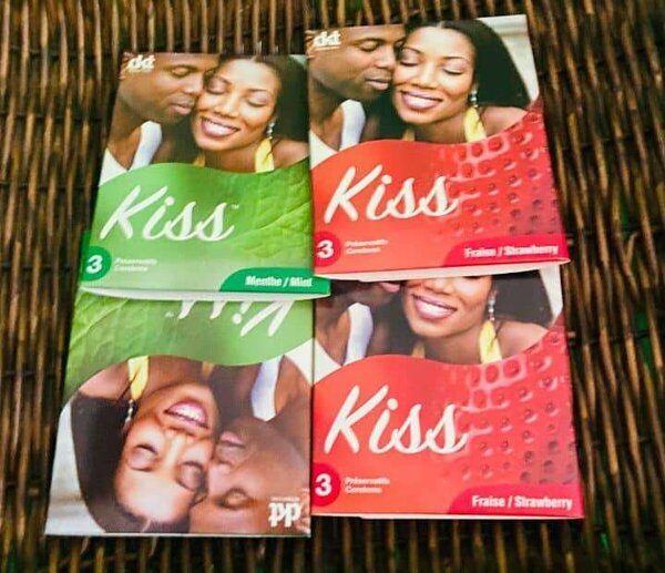 Préservatifs Kiss Menthe Fraise