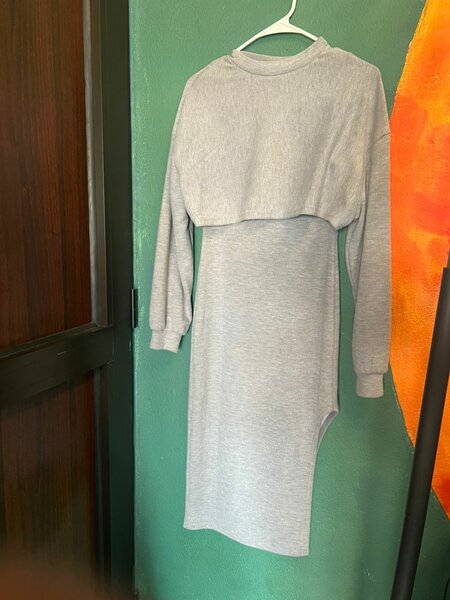 Robe Pull Ajustée Deux Pièces