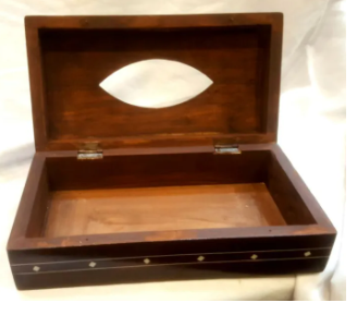Wooden Tissue Box 