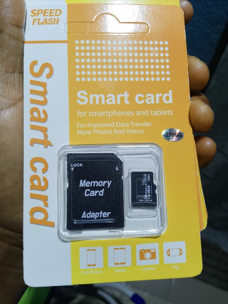 Carte mémoire 256GB avec adaptateur