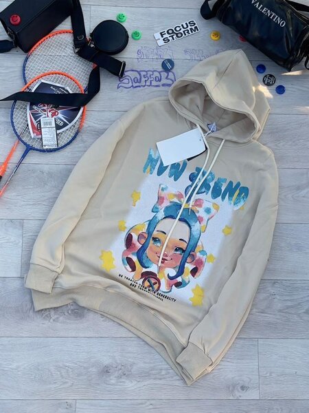 Sweat à capuche imprimé