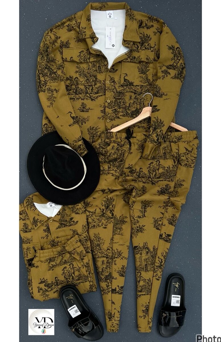 Ensemble élégant imprimé pour hommes