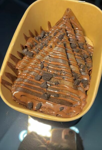 Crêpe roulé chocolat