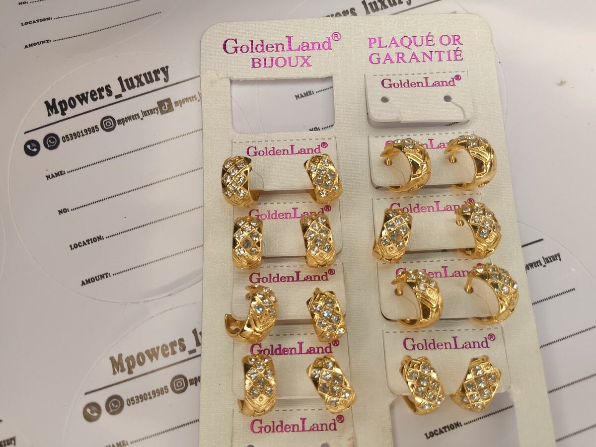 Golden land earrings