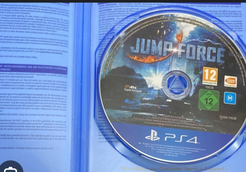 CD jump force PS4 en parfait état