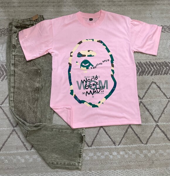 T-shirt rose Homme et Cargo