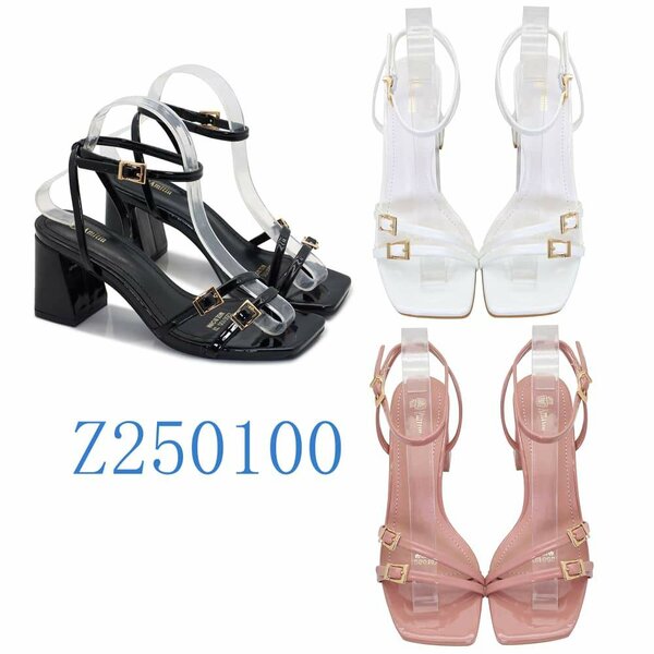 Sandales à Talons Carrés Modernes