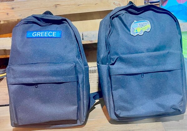 Sac à dos avec motifs voyage