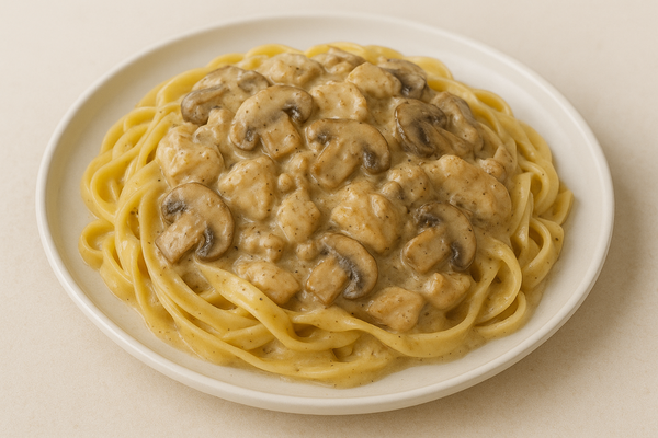 Tagliatelles poulet mariné