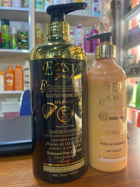 Easy Glow shower gel and body milk