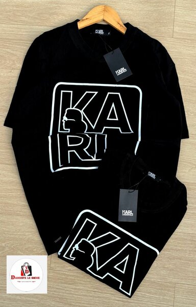 T-shirt Karl noir élégant
