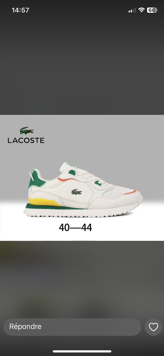 Lacoste Sneakers Homme Élégants