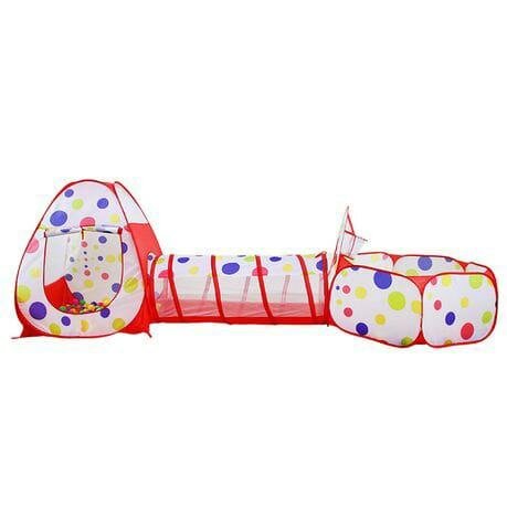 Tunnel tent with balls