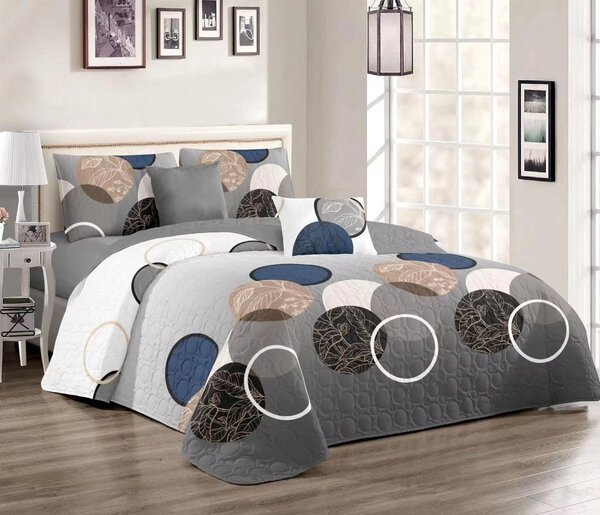 Set for bedroom: bedspread+blanket+pillowcases 2+2