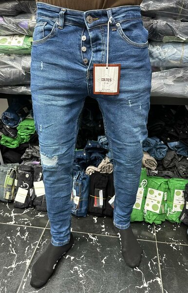 Jean slim déchiré homme