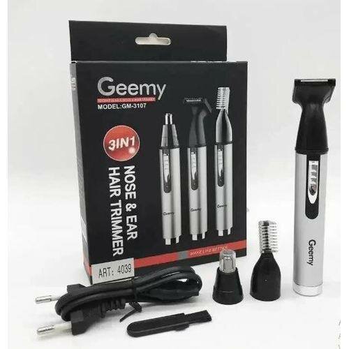 Tondeuse 3-en-1 nez et oreilles Geemy