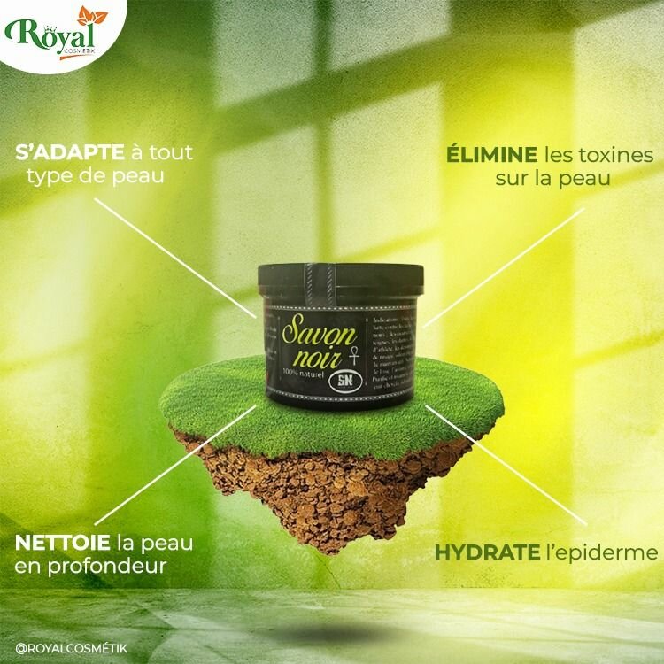 Savon Noir Naturel Hydratant