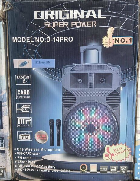 Enceinte Bluetooth Karaoké Portable