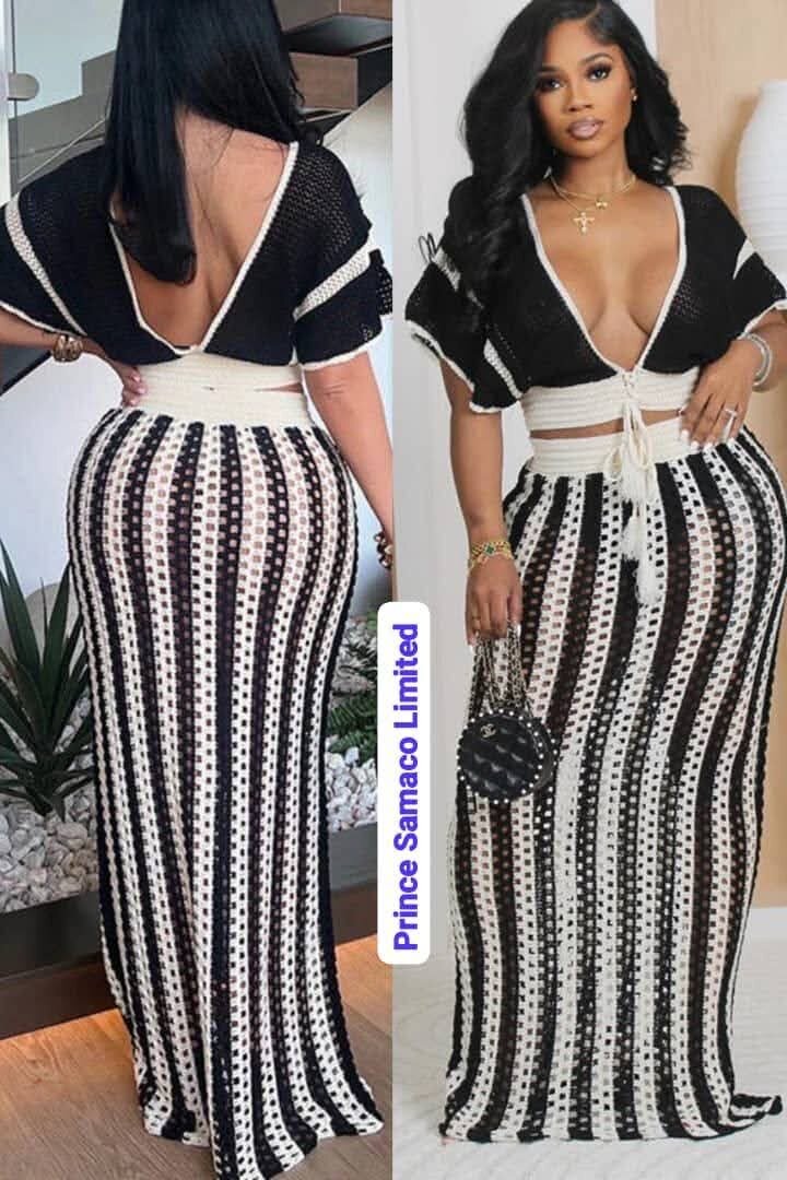 Robe crochet sexy bohème