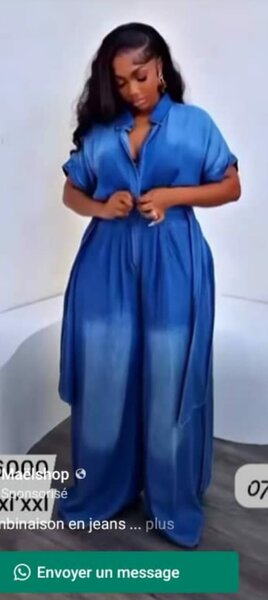 Combinaison fluide en jean