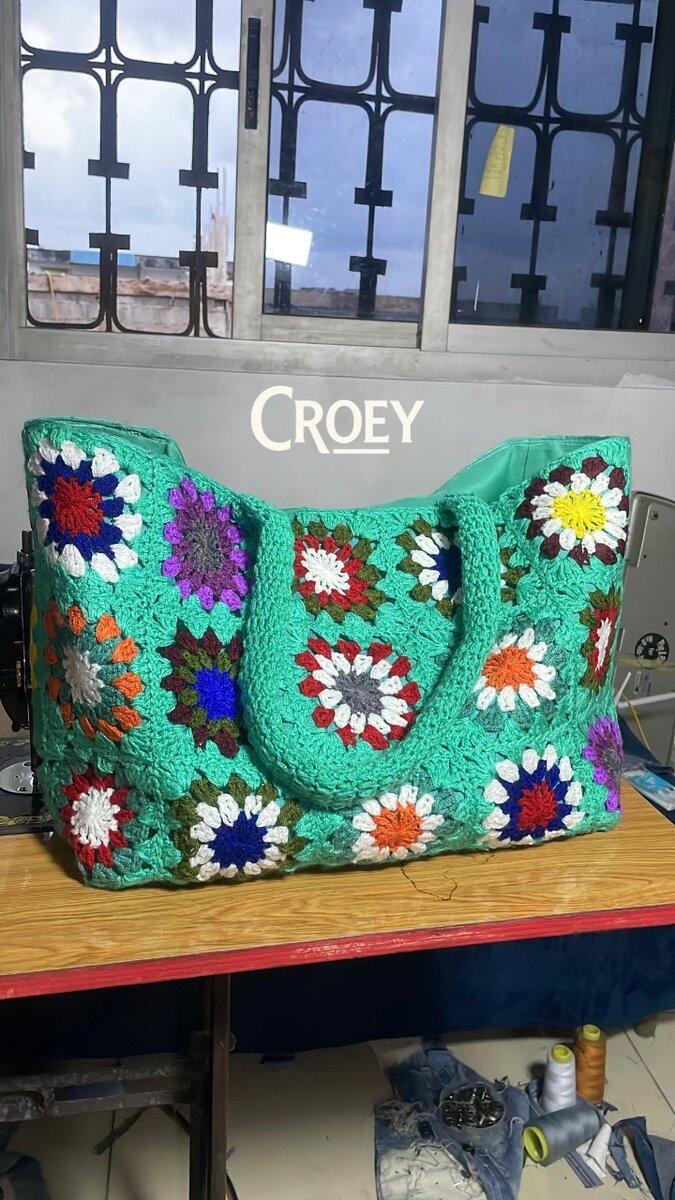 Sac granny au crochet