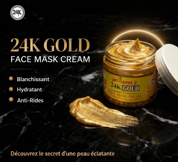 Crème Masque Visage 24K Or