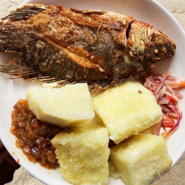 Poisson Frit et Manioc