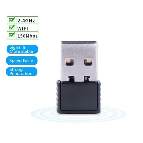 Adaptateur réseau Wi-Fi USB sans fil 150 Mbps.
