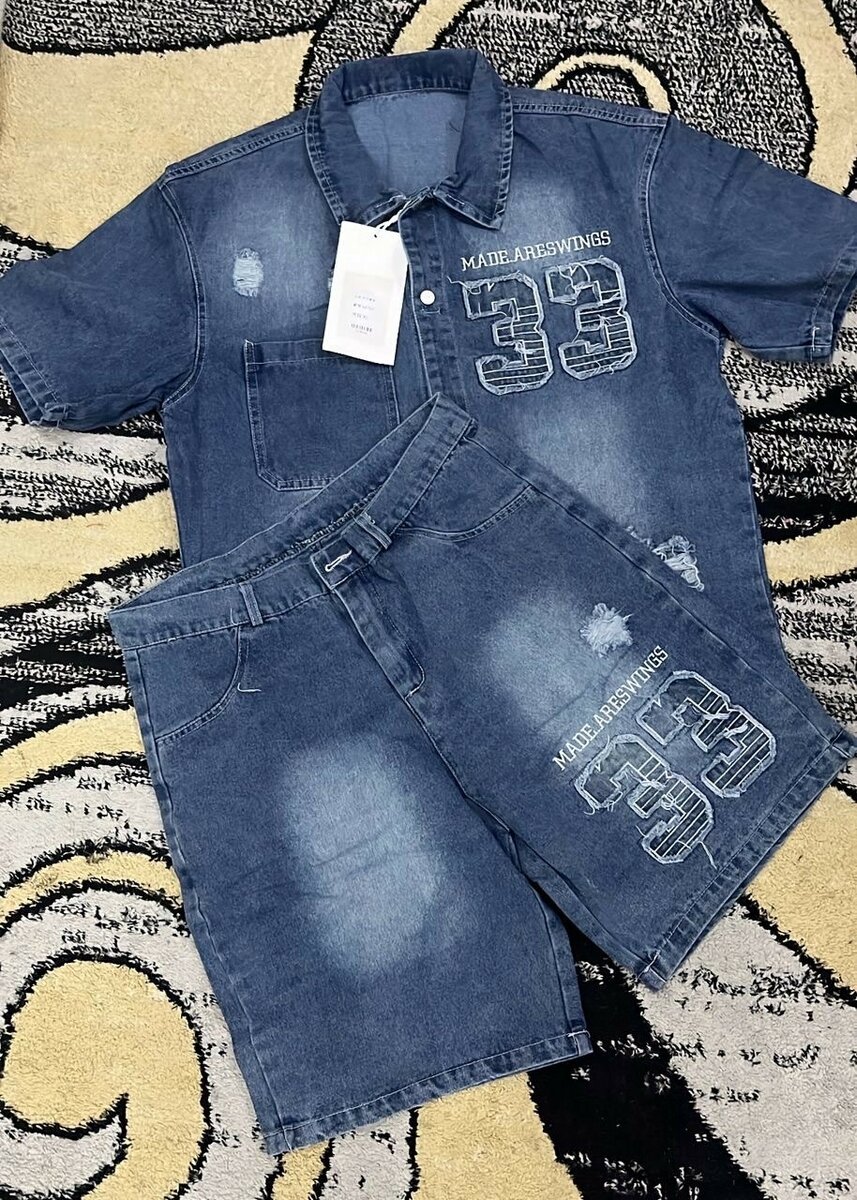 Set en jean décontracté homme