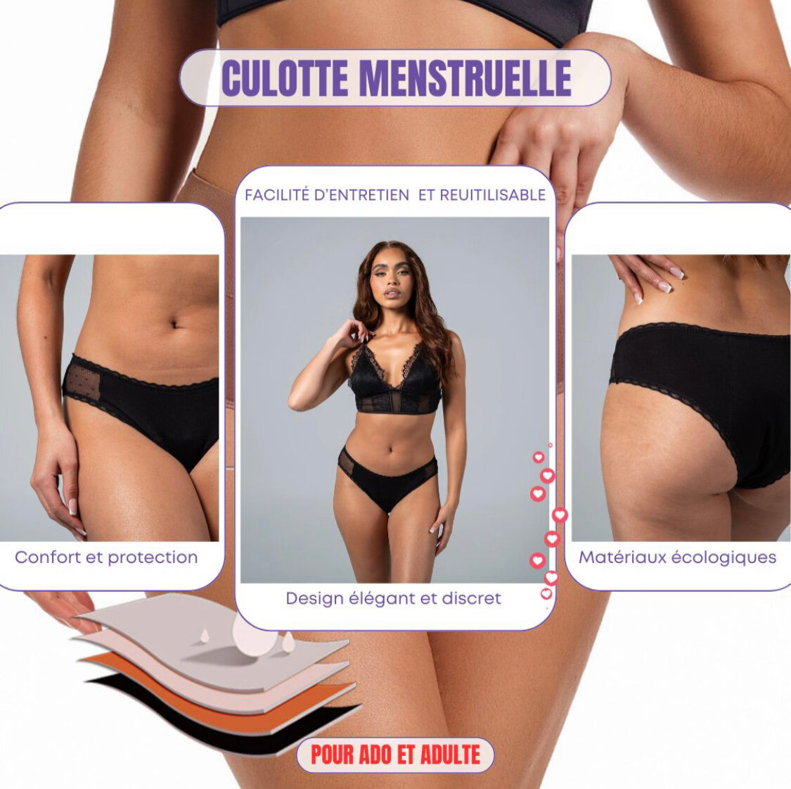 Culottes Menstruelles Ultra-Absorbantes