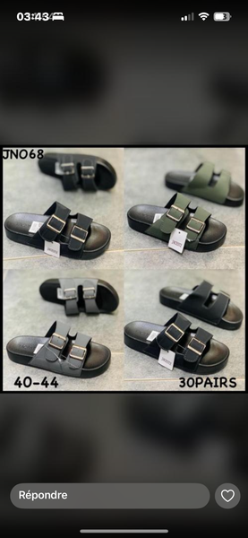 Sandales unisexes à boucles