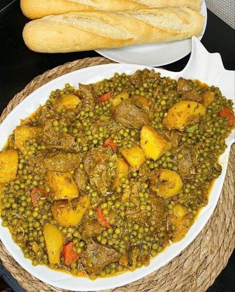 Petit pois et pomme de terre