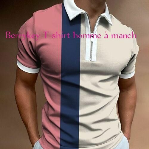 Polo homme bicolore