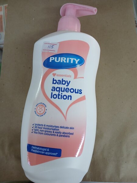 Purity baby aqueous lotion 500ml