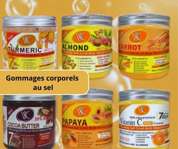 Set de gommages corporels au sel