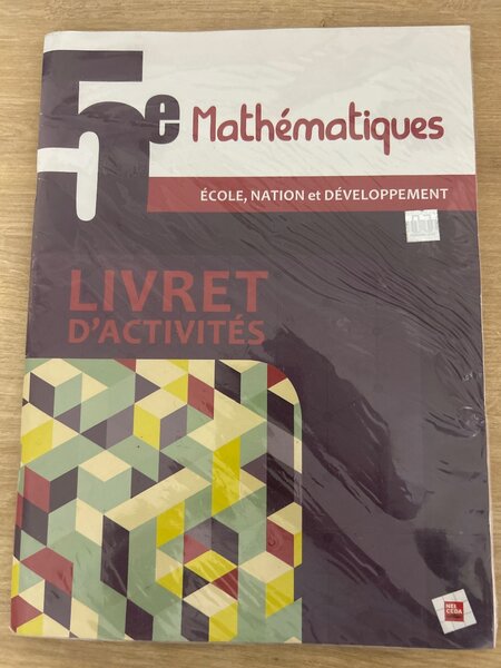 Livret d'activités Mathématiques 5e