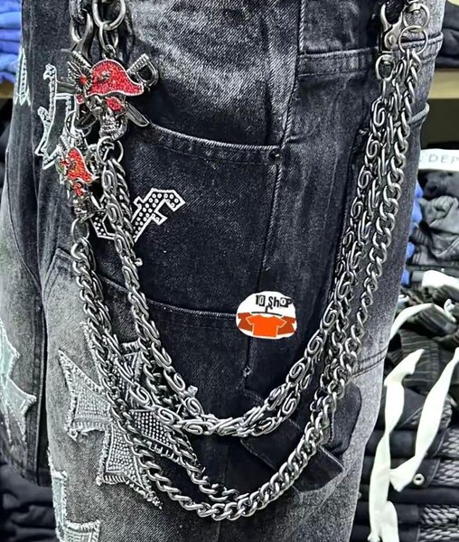 Chaînes de pantalon crâne cool
