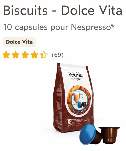 Capsules Dolce Vita Biscuit