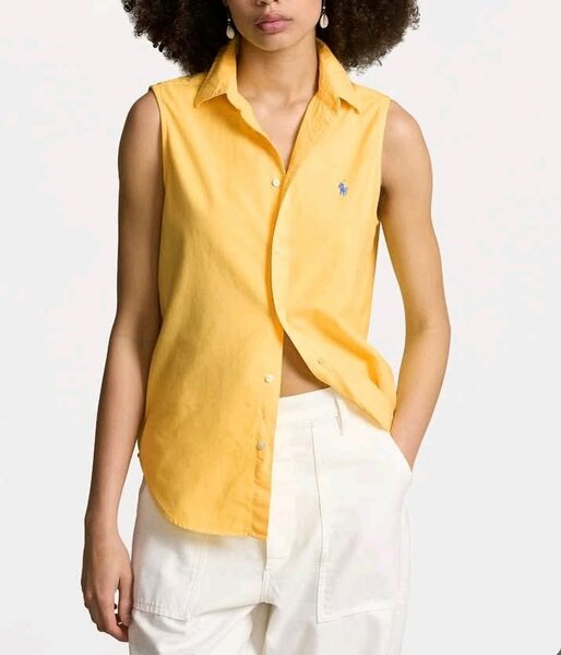 Chemisier sans manches jaune