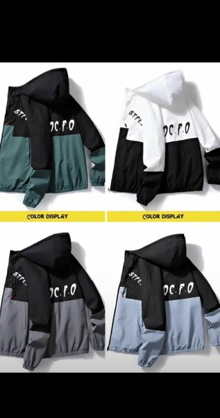 Veste coupe-vent colorée