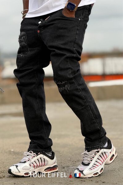 Jeans déchirés homme style urbain