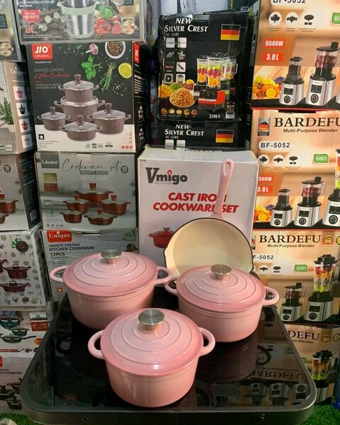 4pcs cast iron cookware