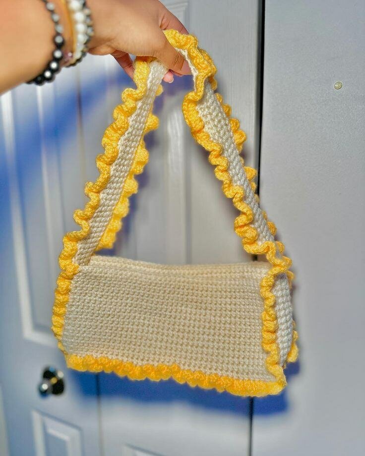 Sac à main crochet fait main
